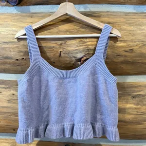 Miss Sparkling Lilac Cropped Tank Top thumbnail 2