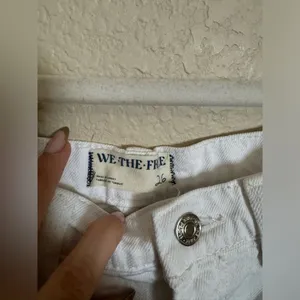 Free People‎ We The Free Tinsley Baggy High Rise Jean Size 26 in Optic White thumbnail 6