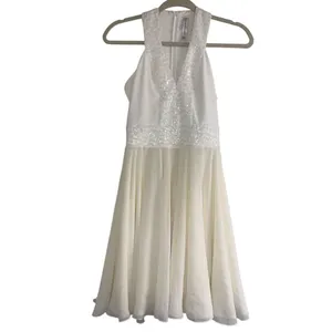 ✨Dress the Population Delani Racerback Sequin Ivory Sz XS Dress✨ thumbnail 6