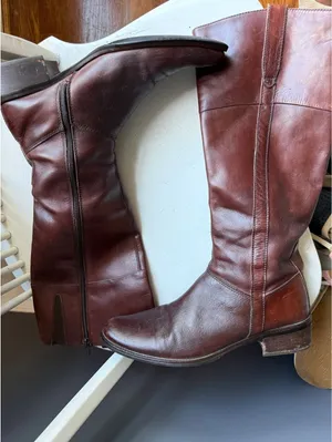 Vagabond Brown Leather Knee-High Riding Boots Size 38 thumbnail 4