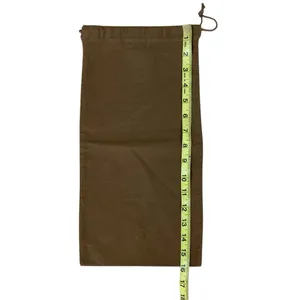 Gucci Brown Canvas Drawstring Dust‎ Bag Travel Storage Pouch 17x7 Inches Luxury thumbnail 5