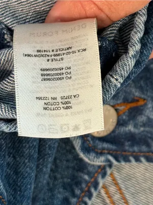 Women's Dark Blue Denim Button Vest size Large thumbnail 7
