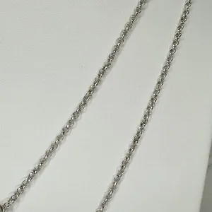 Chico's Layered Hammered Disc Rhinestone Silver Long Necklace ✨ thumbnail 9