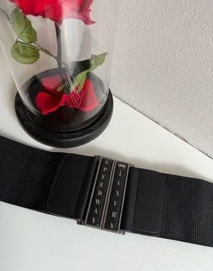 Black waist belt / waist belt / black waist belt thumbnail 1