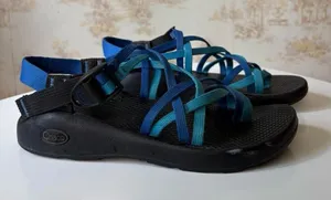 Chacos Z2 Blue and Black Multi-Strap Vibram Sandals Outdoor Gorpcore Size 8 US thumbnail 1