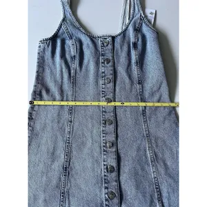 NWT FRAME The Shift Denim Dress Light Blue Wash Size 6 thumbnail 9