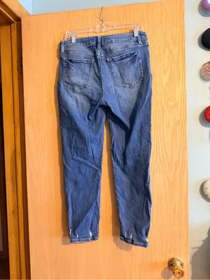 Studio Blue Boyfriend Jeans with Distressed Knee in Blue thumbnail 2