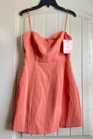 Hello Molly Mini Coral/Pink Dress thumbnail 1
