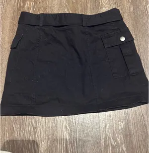 LA Hearts Black Belted Mini Skirt thumbnail 2