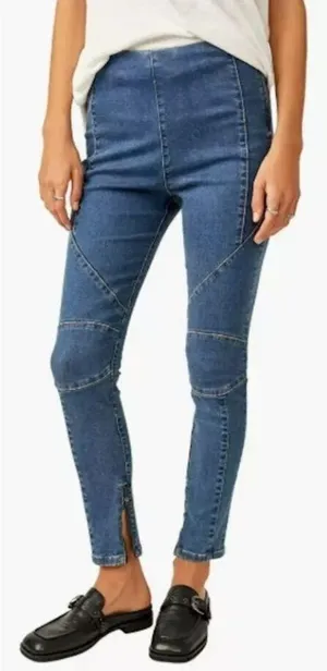 Free People’s We the Free Bella Moto Mid-rise Skinny Jeans, 30 NWT! thumbnail 1