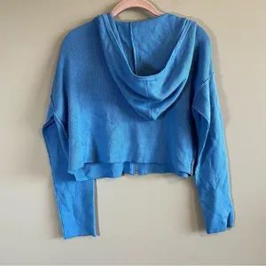 ✨ Garage Women’s Blue Zip‎ Up Sweater Hoodie Small thumbnail 9