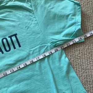 Comfort Colors AOPi Alpha Omicron Pi Smoke Out Arthritis T-Shirt Teal Large NWOT thumbnail 7