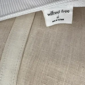 Aritzia Wilfred Free‎ Fortune Top Corset Puff Sleeve Ribbed White Size XS thumbnail 6