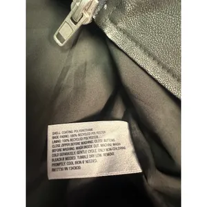 Future Collective Womens XL Faux Leather Biker Jacket Washed Black Oversized NWT thumbnail 5