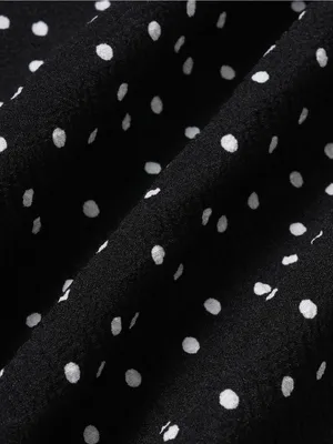 Rihoas Smocked Square-Neck Black Polka Dot Tank Top thumbnail 7