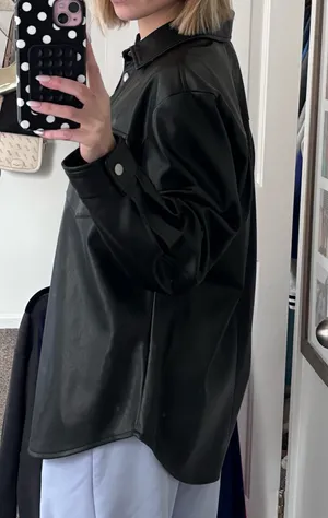 Avec Les Filles Oversized black leader jacket thumbnail 4
