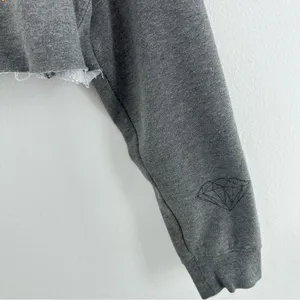 Diamond Supply Co. San Francisco off-the-shoulder cropped sweatshirt thumbnail 4