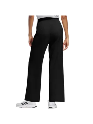 NWT Adidas Women's Active Wide Leg Pant Black Size XL (JY9046) thumbnail 2