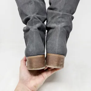 [Steve Madden] Gray Pondrosa Suede Leather Tall Knee High Slouchy Boots Size 9 thumbnail 8