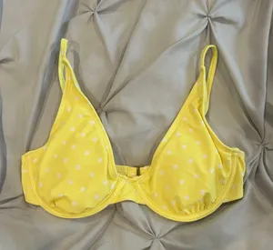 yellow swimsuit top thumbnail 1