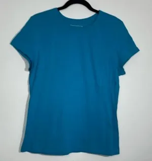 Tek Gear Blue Scoop Neck Tee Slightly Fitted Size XL thumbnail 1