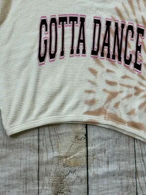 Aerie Offline Size XL Women’s Cropped Waffle Knit "Gotta Dance" Tie Dye Top thumbnail 7