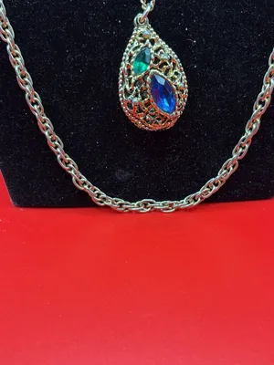 Fashion Jewelry Layered Teardrop Pendant Necklace thumbnail 3
