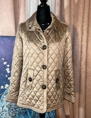 Size S Gold Quilted Jacket thumbnail 1