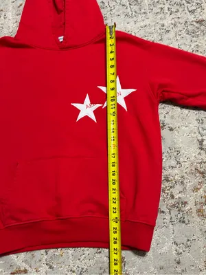 Aelfric Eden Star Color Contrast Oversized Hoodie size XS red thumbnail 5