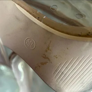 Cream Stiletto Heels with Transparent Panels thumbnail 6