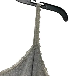 Faded Glory Cami Top Lace Trim Organic Cotton Blend Gray Tank Top Large Milkmaid thumbnail 4