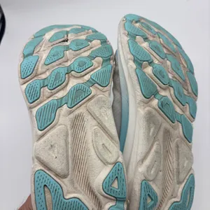 Hoka Clifton 9 Womens 8.5 Grey Blue Running Shoes Lock Laces thumbnail 6