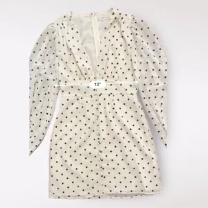 Urban‎ Outfitters Willow Plunging Polka Dot mini Short Dress Size Small thumbnail 5