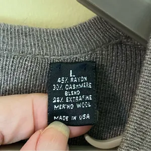 Linda Allard Ellen Tracy Cashmere Blend Cardigan Size Large thumbnail 5