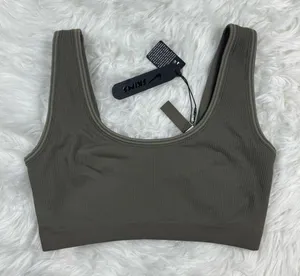 Nike Skims Ribbed Seamless Scoop Bra Dusty Oakmoss Dune Size Small thumbnail 1