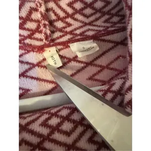 Anthropologie Moth Cowled Galena Pullover‎ Red Motif Sz small thumbnail 6