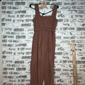American Eagle | women pink corduroy overalls thumbnail 5