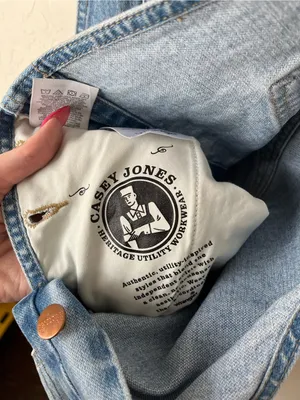Wrangler Casey Jones Denim Western In Control Wide Leg Denim Overalls Size small thumbnail 10