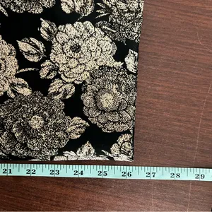 Ann Taylor Gilded Blossom Ankle Pants Black Gold Floral Lined Size 10 NWOT thumbnail 10