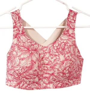 Lululemon Enlite Bra Padded Floral Bloom White Star Ruby Size 34D thumbnail 1