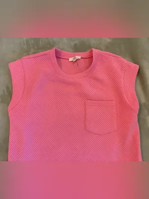Women’s entro Brand Boutique Pink Textured Pocket Dress Size Small thumbnail 2