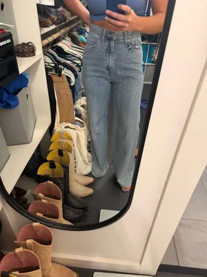 Daze Studded Wide Leg Jeans Blue Size 0 thumbnail 3