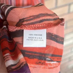 Misa Los Angeles Ofelia Striped Chiffon Long Shirt Dress Size XS thumbnail 6
