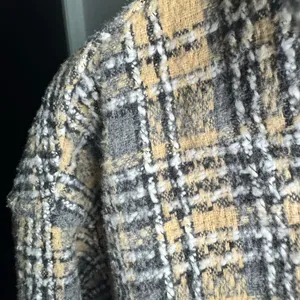 A‎ Peach (A Buckle Brand) Oversized Tweed Hooded Shacket Size Large thumbnail 8