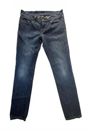 Levi’s Eco Green Tab Women’s Jeans Blue Denim Organic Cotton Y2K 32x30 thumbnail 1