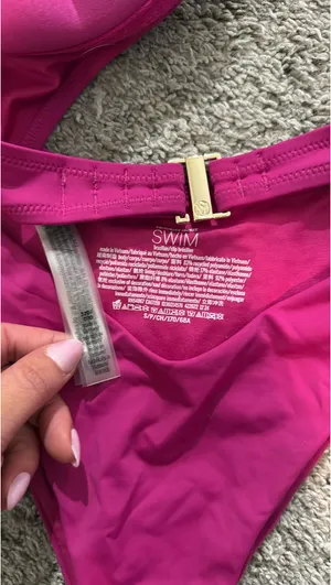 Hot Pink Victoria’s Secret Bikini Push-Up Top with Brazilian Bottoms thumbnail 3