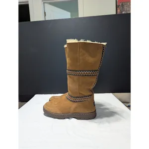 UGG Sundance Revival Shearling Boots Sheepskin Chestnut Tan Womens 7 Winter Cozy thumbnail 4