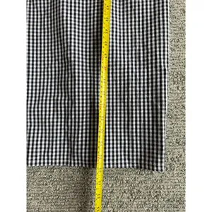 Polagram Womens Gingham Overalls Black White Plaid Bib Jumpsuit 2XL‎ thumbnail 4