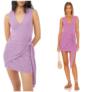 Free‎ People Beach Poppy Sweater Mini Dress Ochid Rain Size XS Beach Roma… thumbnail 2