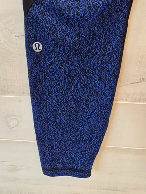 {8} Lululemon On Track Tight Circuit Cerulean Black Blue thumbnail 7